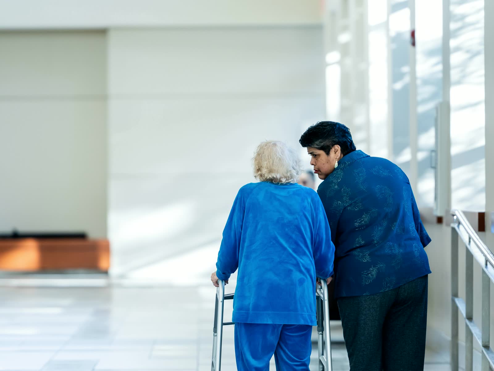 A family member supporting a patient